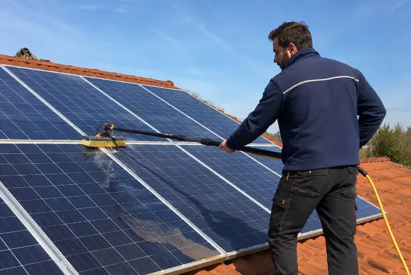 Nettoyage et entretien de panneaux solaires à Lahosse