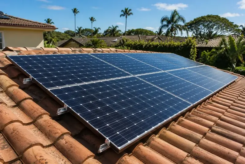 Installation de panneaux solaires à Lahosse